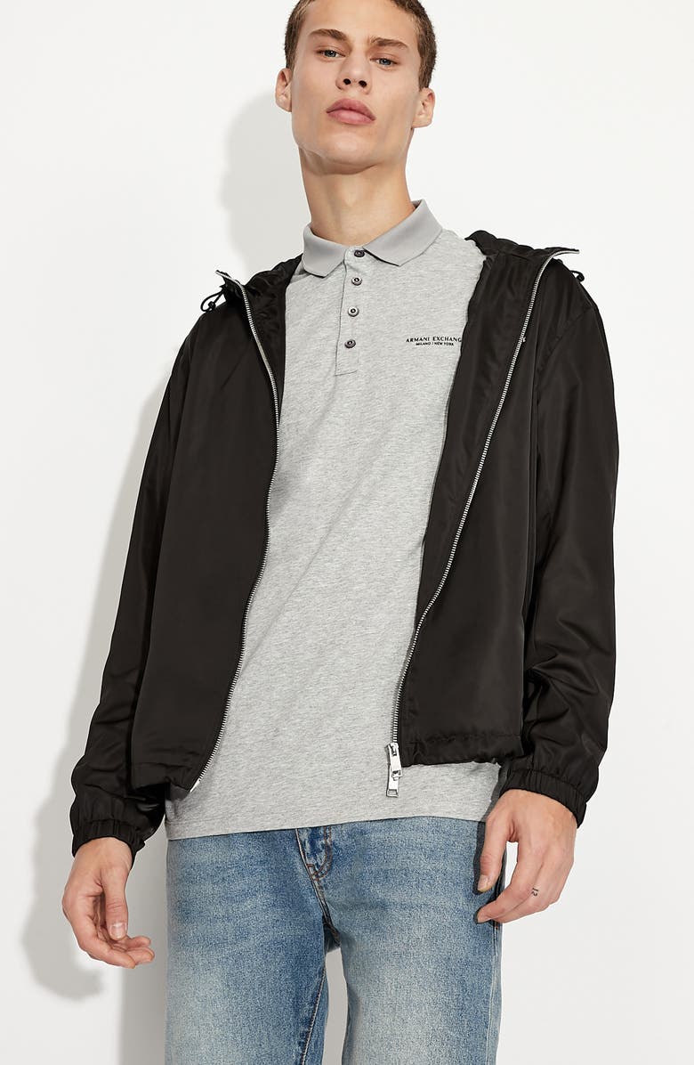 Armani Exchange Milano/New York Logo Polo, Alternate, color, 