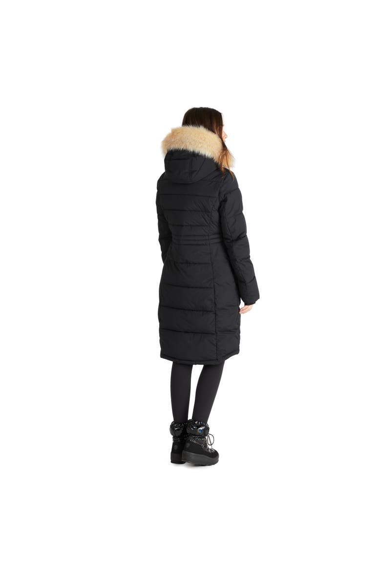 Jupiter Stretch Long Quilted Puffer, Alternate, color, Black