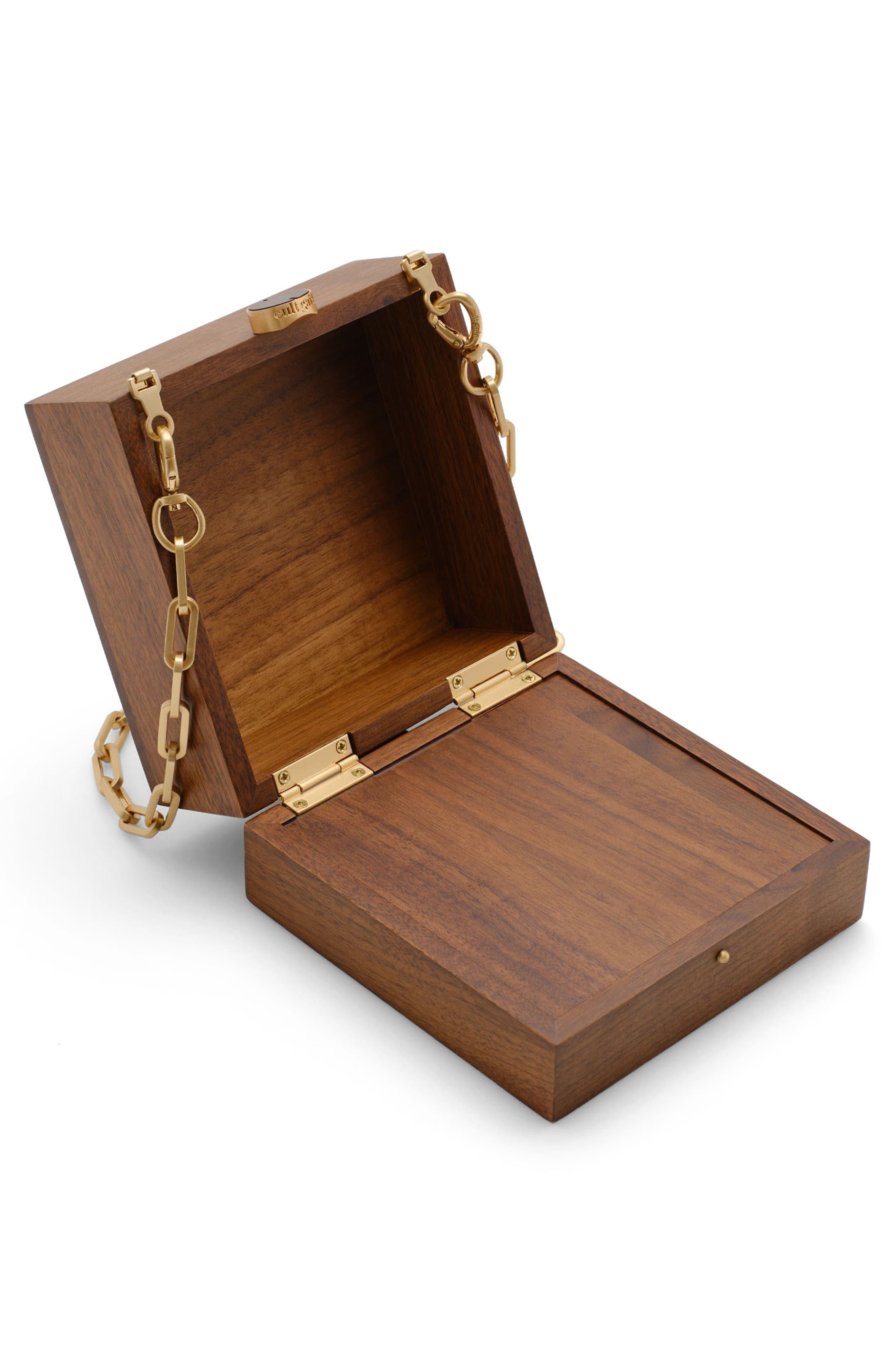 Cult Gaia Tic Tac Toe Box Bag, Alternate, color, Walnut