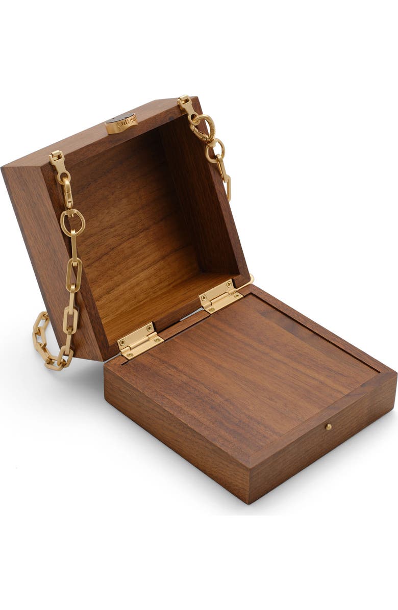 Cult Gaia Tic Tac Toe Box Bag, Alternate, color, Walnut