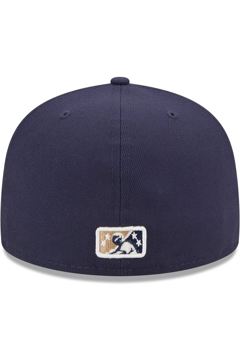 Men's New Era Navy San Antonio Missions Authentic Collection 59FIFTY Fitted Hat, Alternate, color, Navy