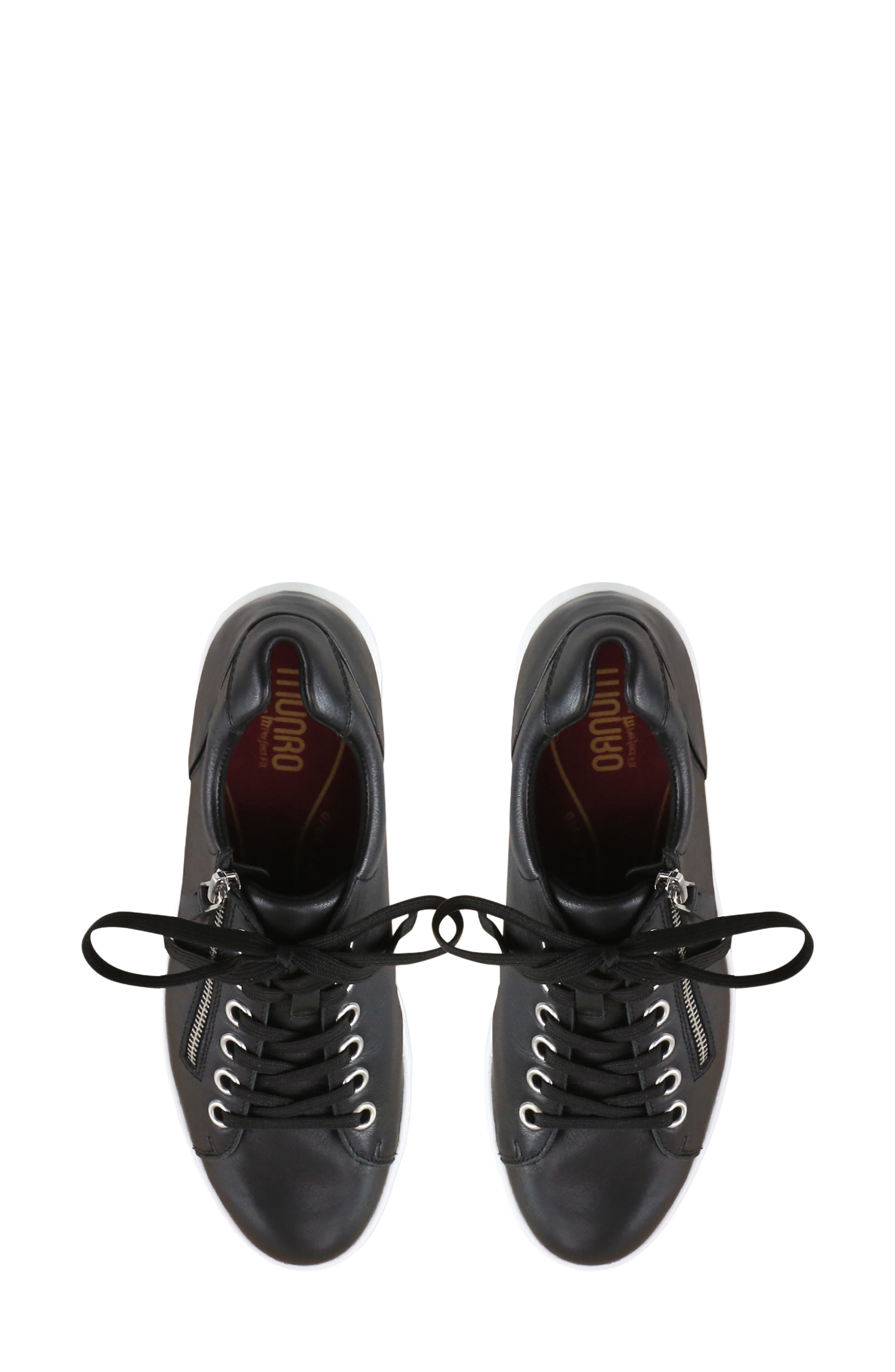 Munro Tilly Sneaker, Alternate, color, Black Tumbled