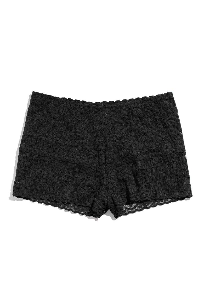 Retro Lace Hotpants, Main, color, BLACK