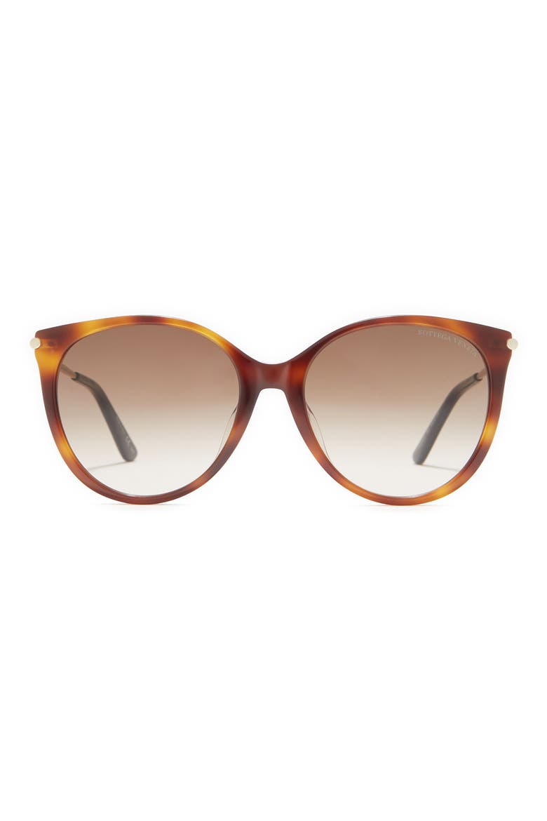 55mm Round Sunglasses, Main, color, HAVANA GOLD BROWN/GBN