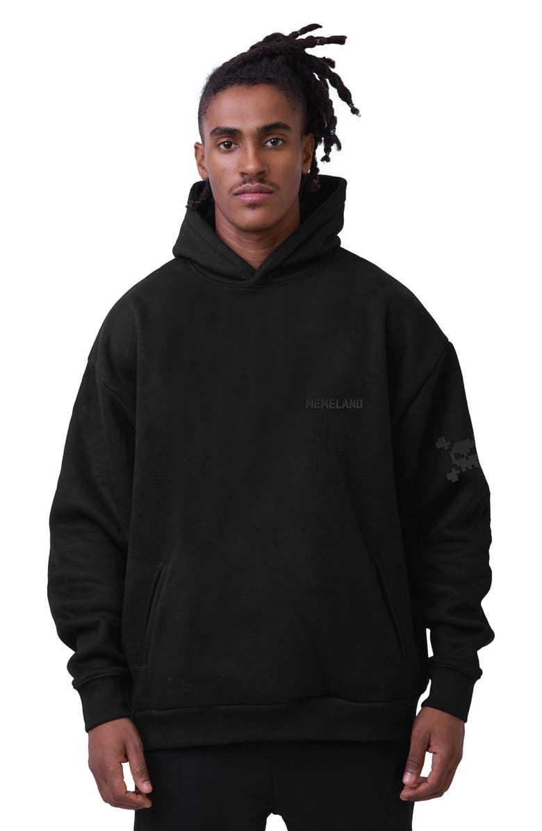 Blvck Paris Blvck x Memeland Essential Hoodie, Main, color, Black