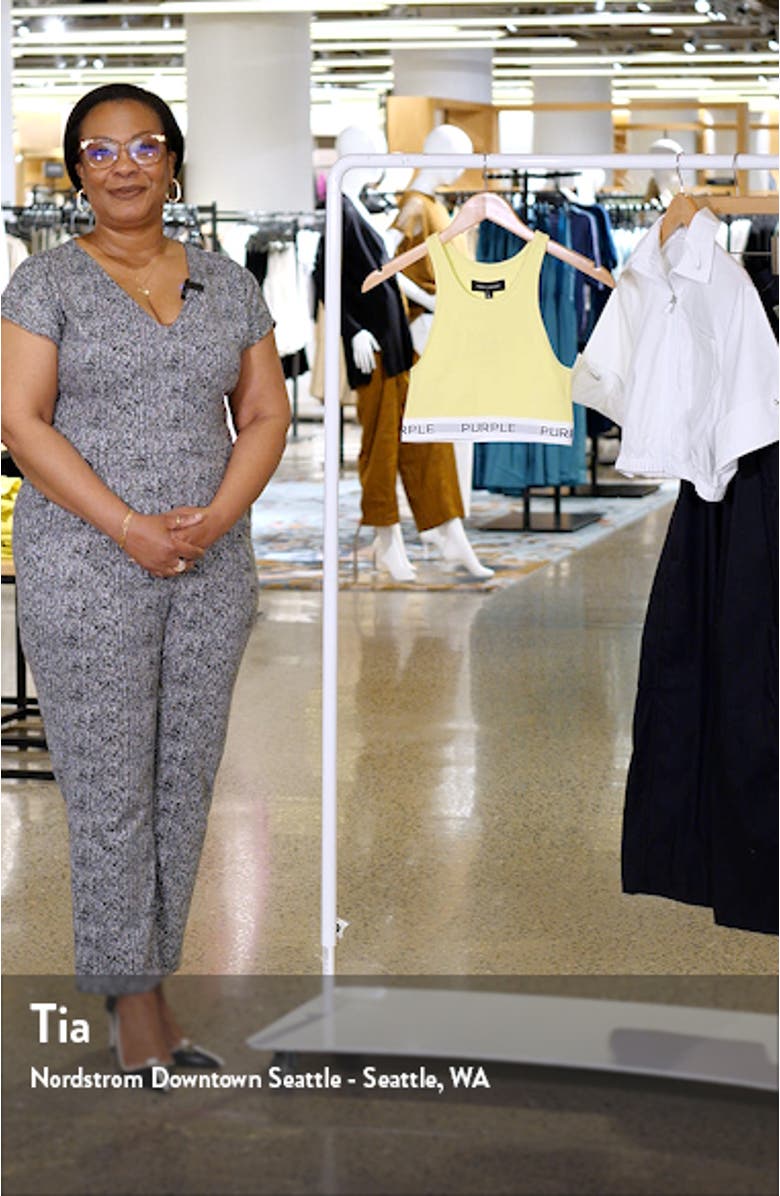 Stretch Cotton Rib Bralette, sales video thumbnail