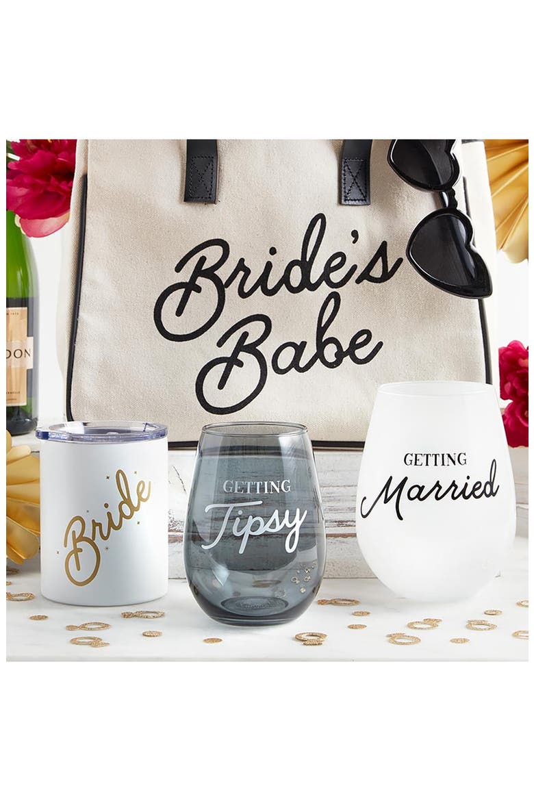 Bride Stainless Steel Tumbler, Alternate, color, WHITE