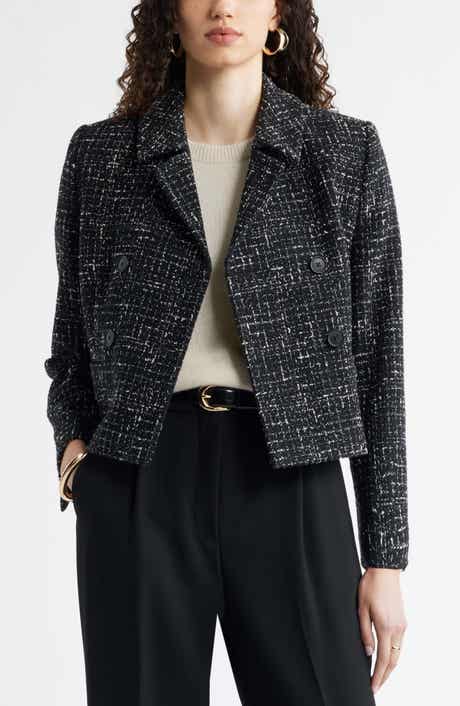 Textured Cropped Jacket