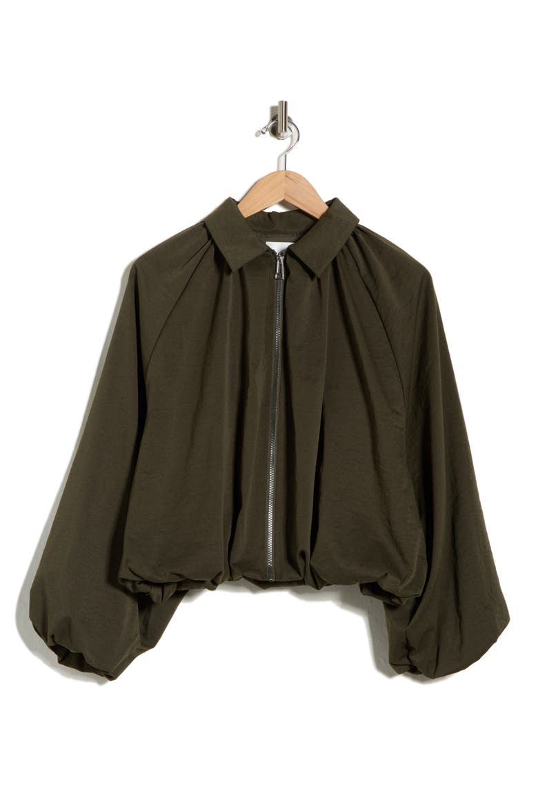 Bubble Jacket, Alternate, color, OLIVE