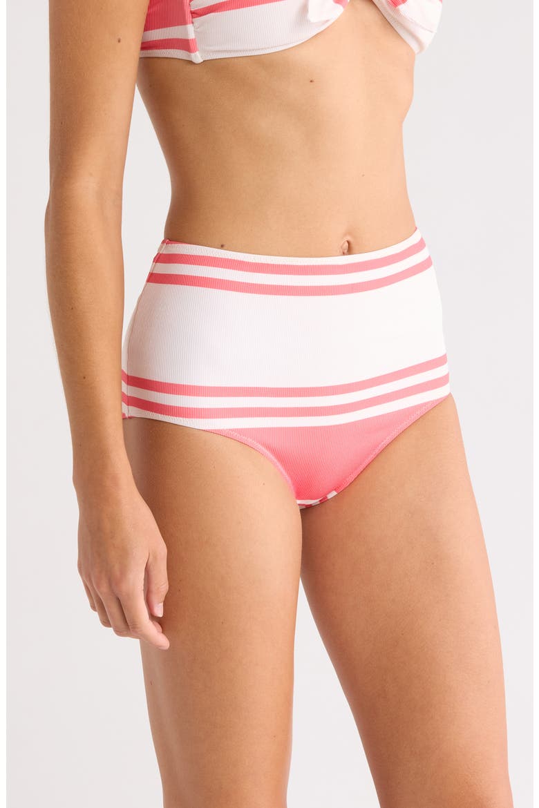 Elsi High Waist Bikini Bottoms, Alternate, color, AYELE FRAGARIA