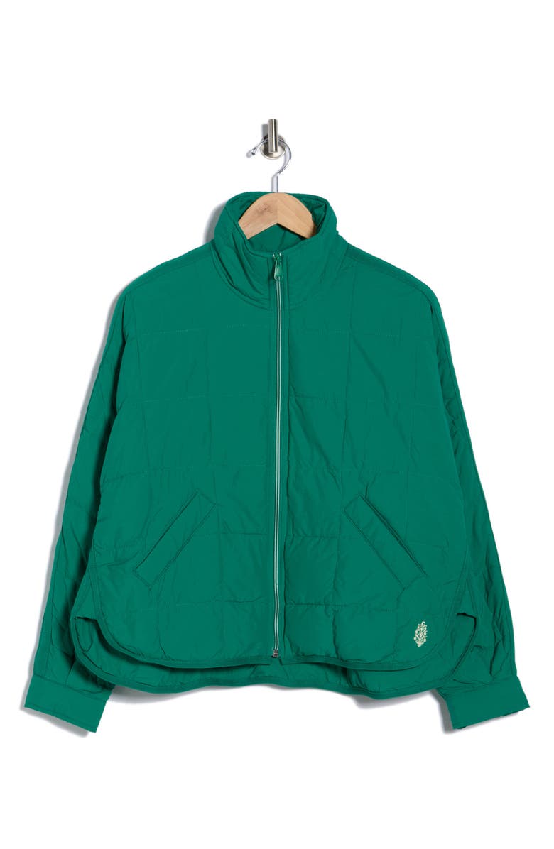 Free People FP Movement Pippa Packable Puffer Jacket, Alternate, color, Green Glow