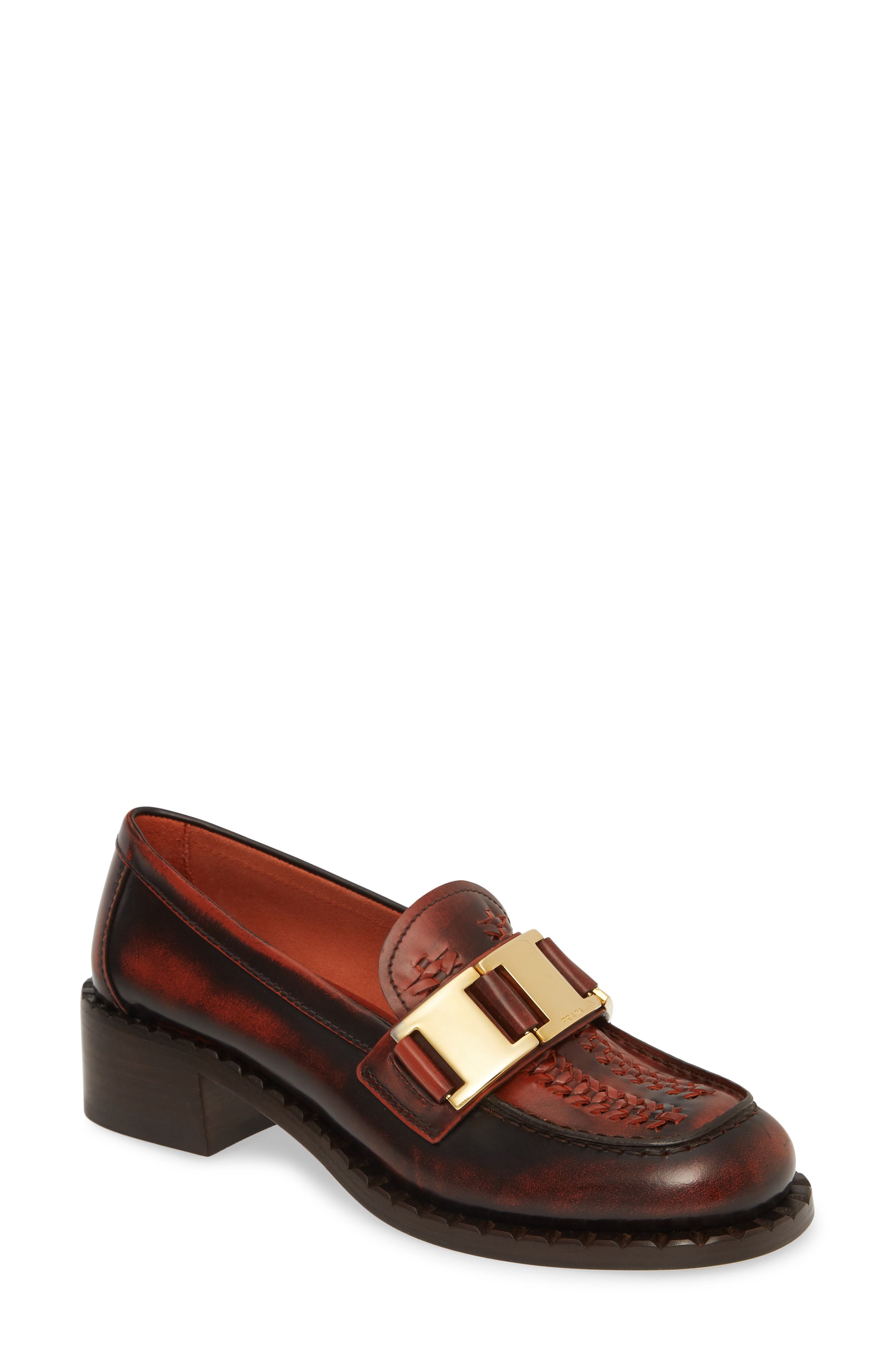 Chain Loafer, Main, color, BROWN