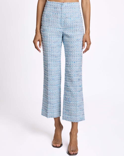 Santorelli Roma Straight Leg Ankle Pant In Aquamarine