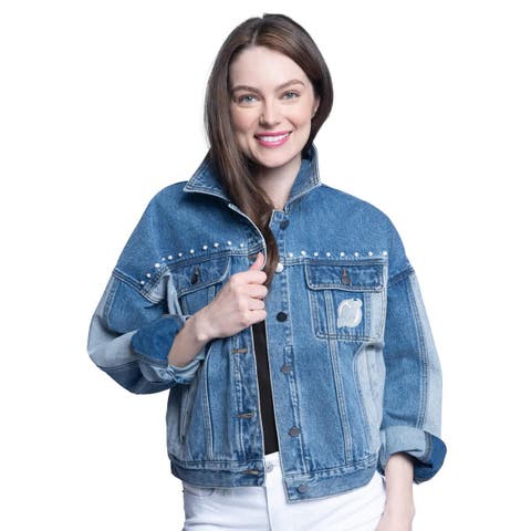 Women's G-III Sports by Carl Banks New Jersey Devils Buzzer Beater Button-Up Denim Jacket
