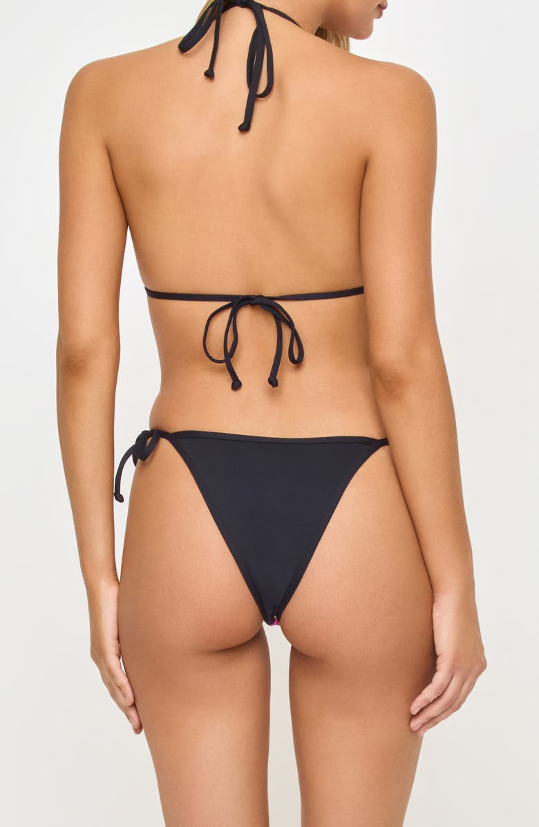 LSPACE Triangle Bikini Top, Alternate, color, After Midnight Hibiscus
