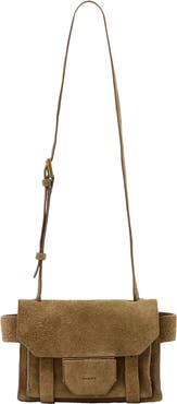 AllSaints Mini Ursa Suede Crossbody Bag