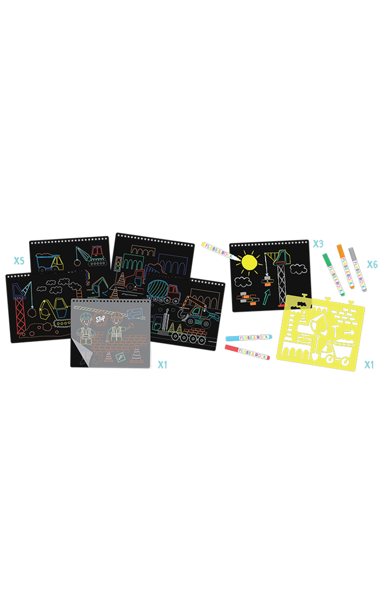 Floss & Rock Chalkboard Sketchbook, Alternate, color, Construction