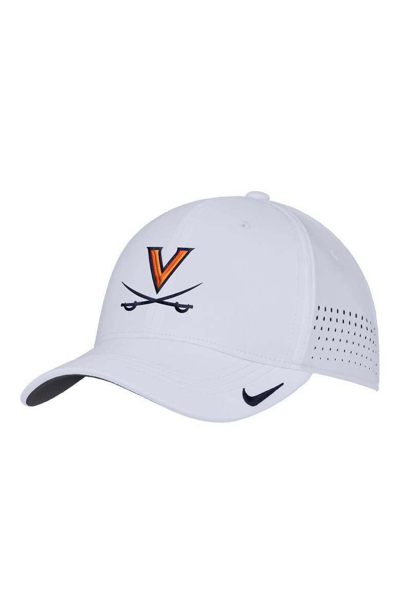 Nike Men's Nike White Virginia Cavaliers 2025 On-Field Performance Flex Hat, Alternate, color, White
