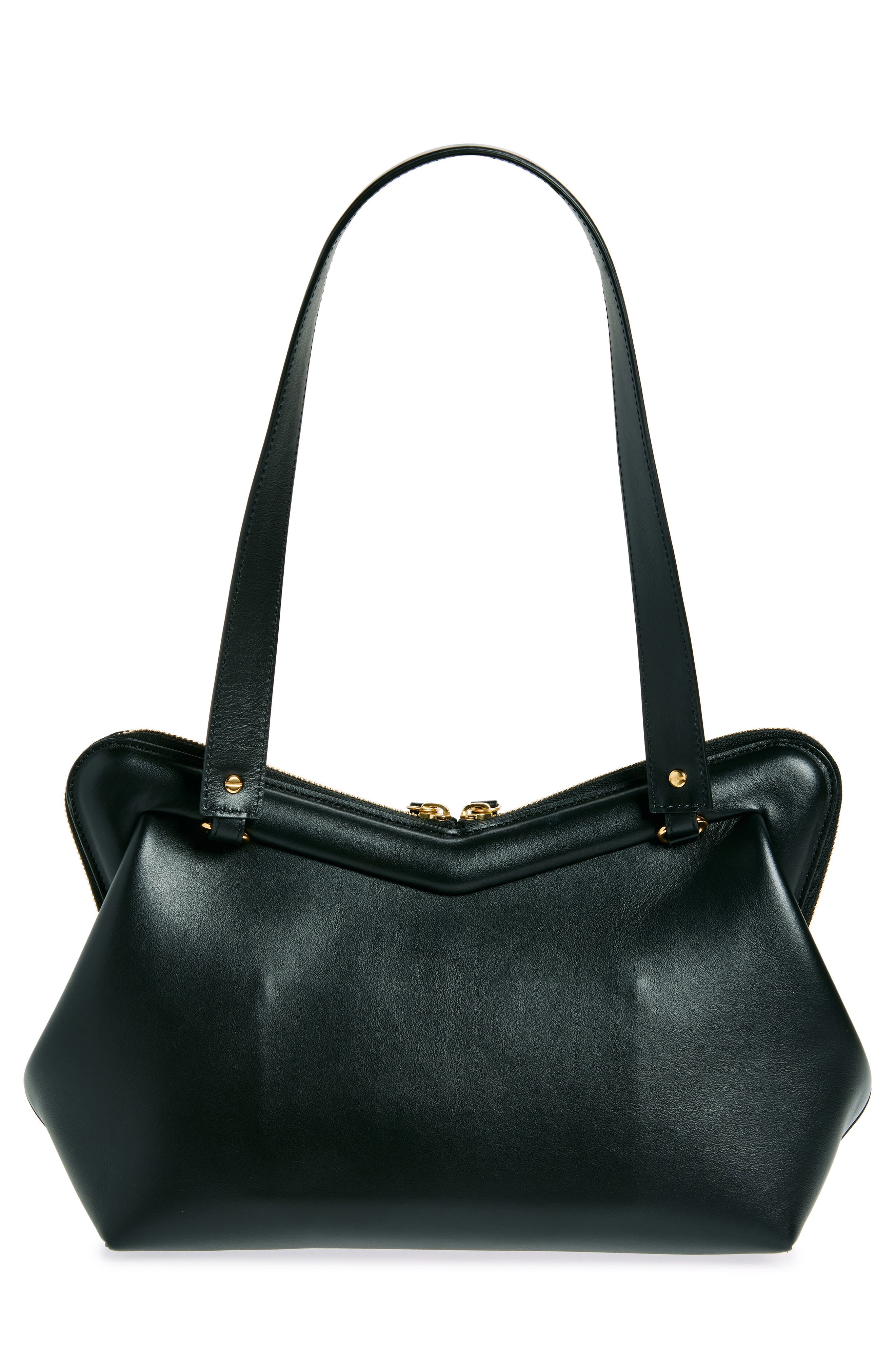 Mansur Gavriel M Frame Leather Shoulder Bag, Alternate, color, 