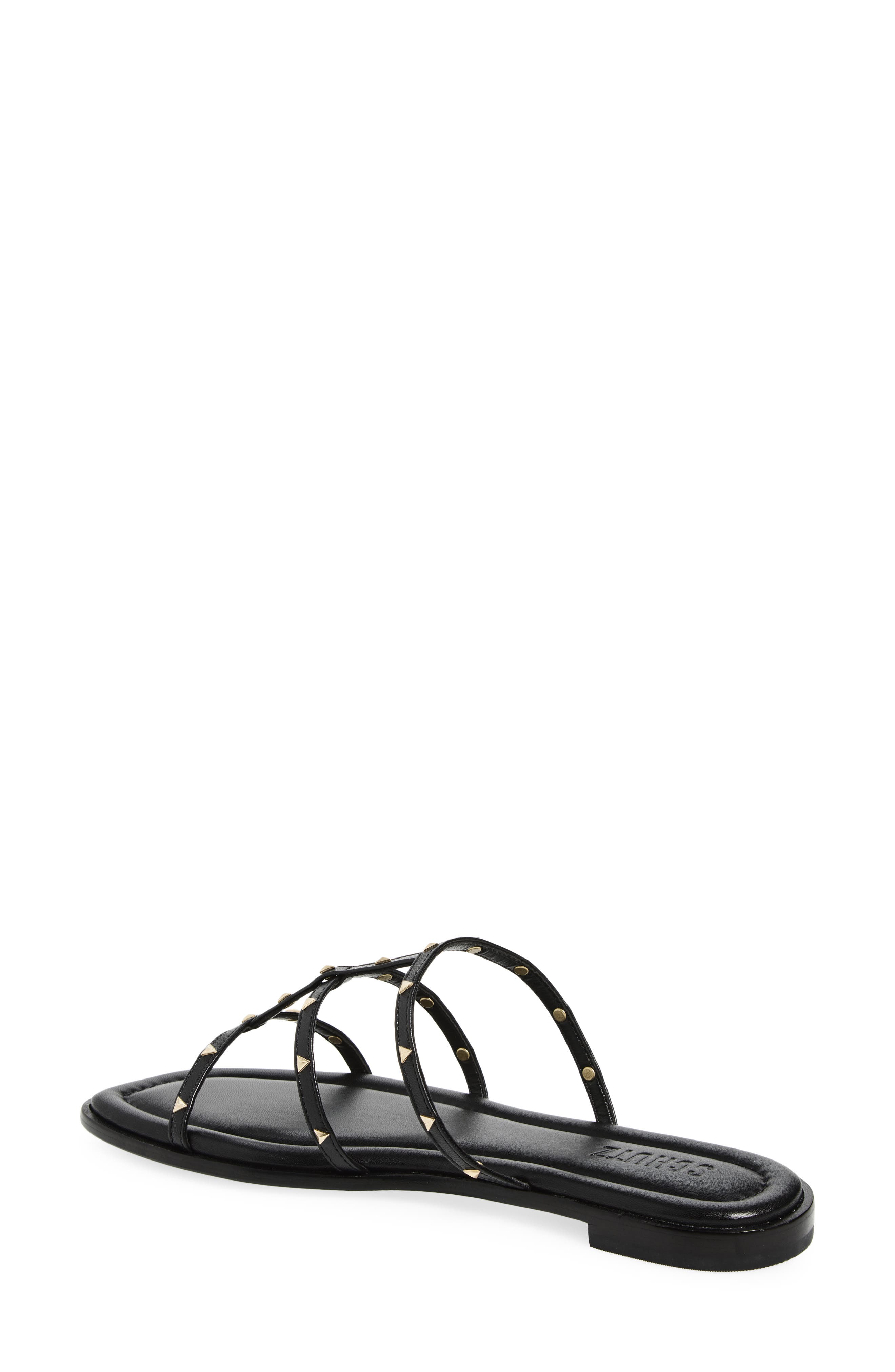 Schutz Lydia Caged Sandal, Alternate, color, Black