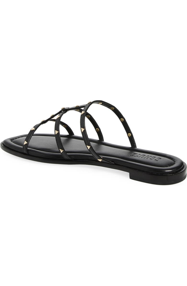 Schutz Lydia Caged Sandal, Alternate, color, Black