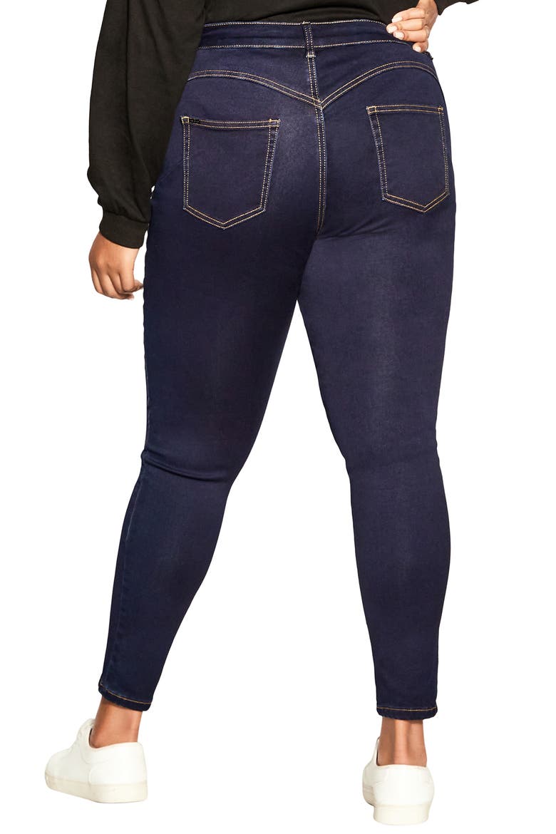 Wild Side Jeans, Alternate, color, DARK DENIM