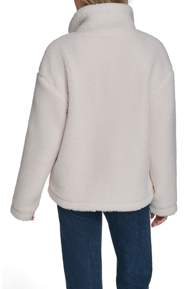 Faux Shearling Full Zip Jacket, Alternate, color, ALMOND