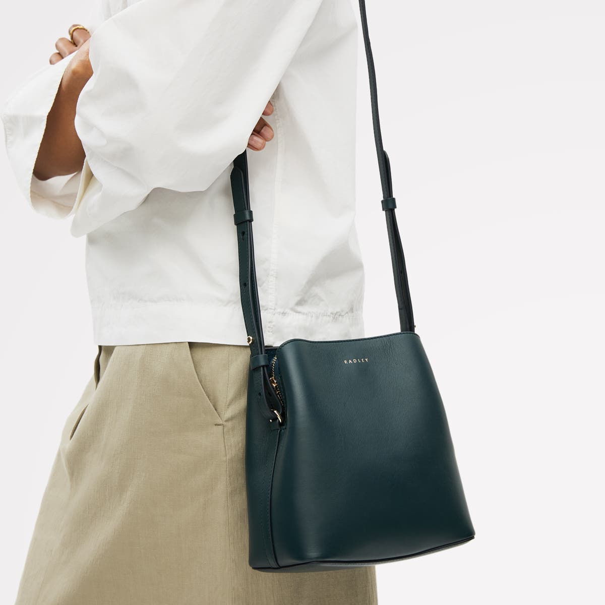 Radley Dukes Place Small Compartment Crossbody Bag, Alternate, color, Teal