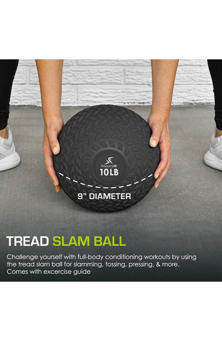 ProsourceFit Tread Slam Ball, Alternate, color, 10 Lb