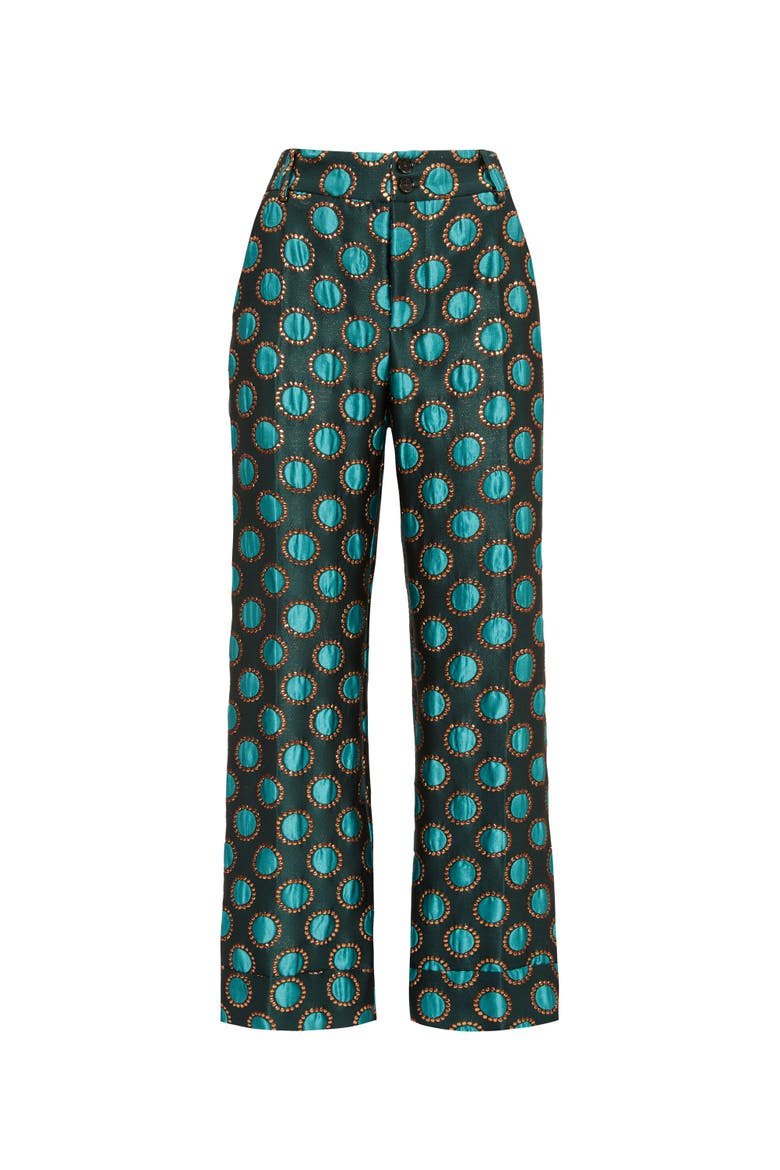 Hendrix Pants Jacquard Winter Sun Emerald, Alternate, color, Jacquard Winter Sun Emerald