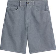 Les Deux Ryder Stripe Denim Shorts