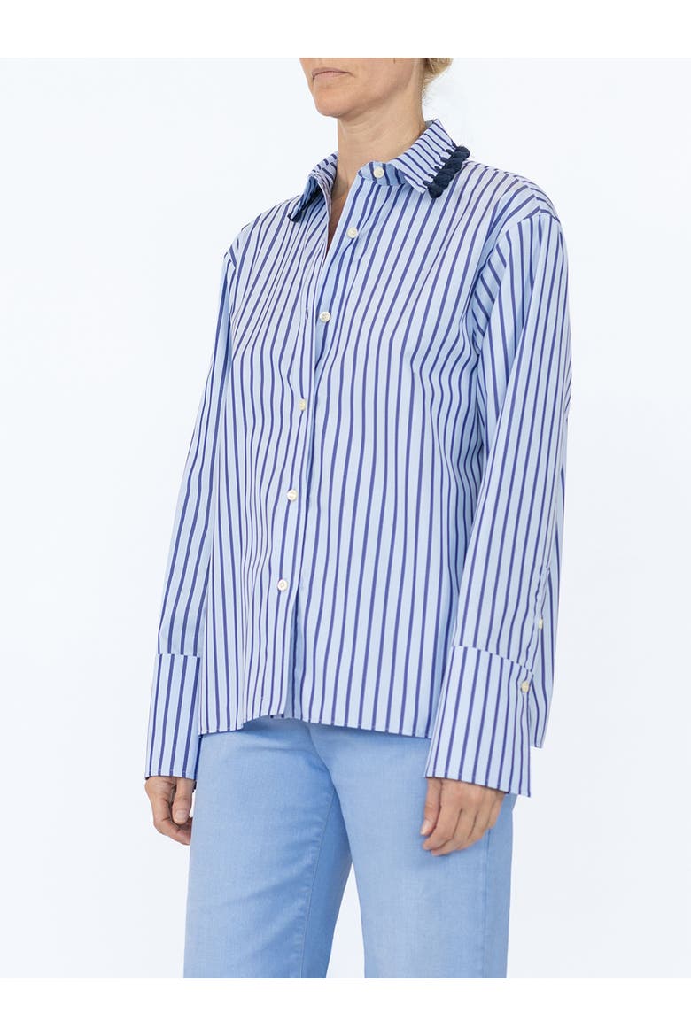 Billie Shirt with Tassell collar, Alternate, color, Blue/Navy tassels