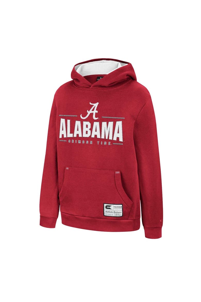 Youth Colosseum Crimson Alabama Crimson Tide Lead Guitarists Pullover Hoodie, Alternate, color, Crimson