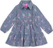 Disney Long Sleeve Chambray Dress