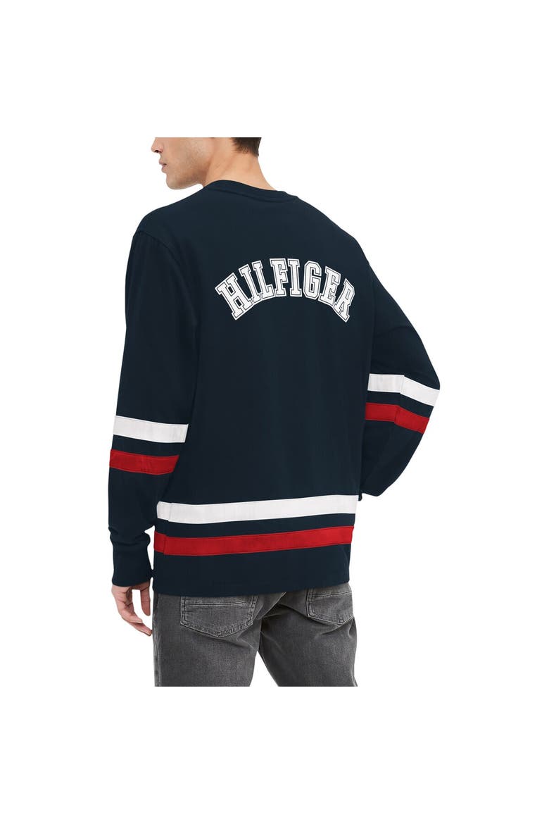 Men's Tommy Hilfiger Navy/Red Houston Texans Nolan Long Sleeve T-Shirt, Alternate, color, Navy