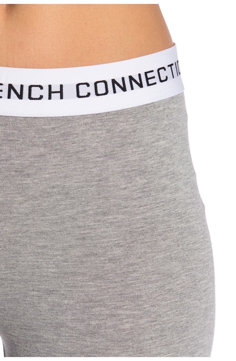 French Connection Heather Logo Trim T-Shirt & Pants Pajama 2-Piece Set, Alternate, color, 