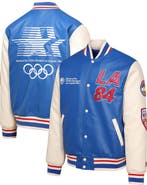 Outerstuff Men's Outerstuff Royal/Cream Los Angeles 1984 Summer Olympics Varsity Full-Snap Jacket