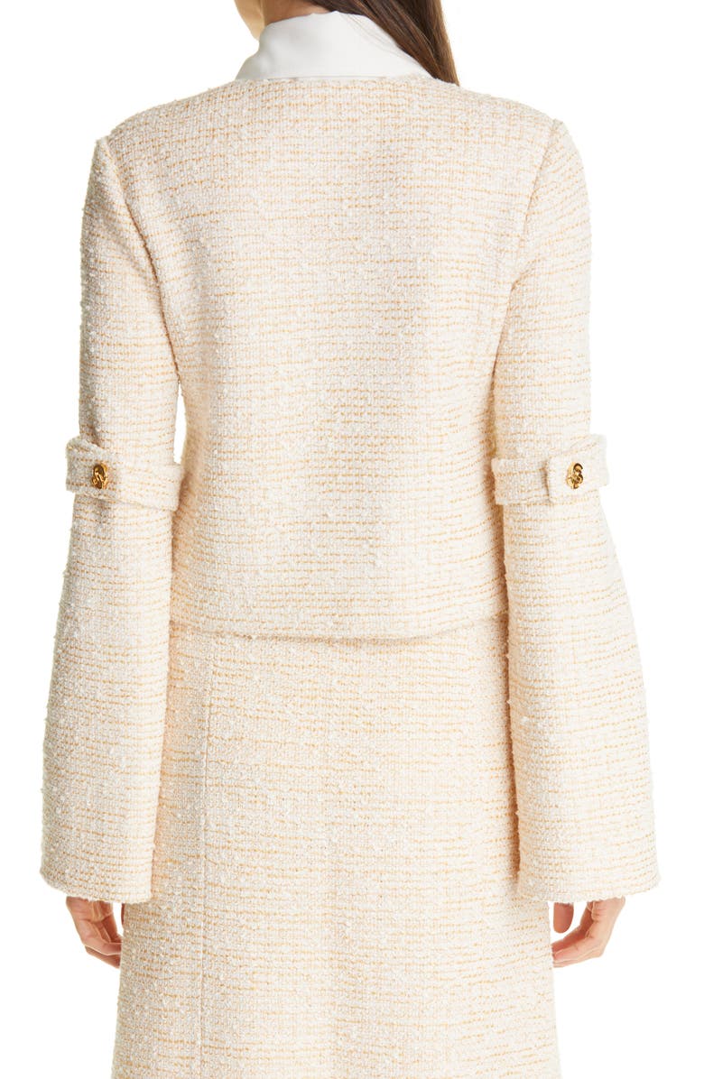 St. John Collection Bouclé Tweed Knit Jacket, Alternate, color,