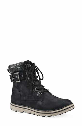 CLIFFS BY WHITE MOUNTAIN Kimmie Knit Cuff Side Zip Boot