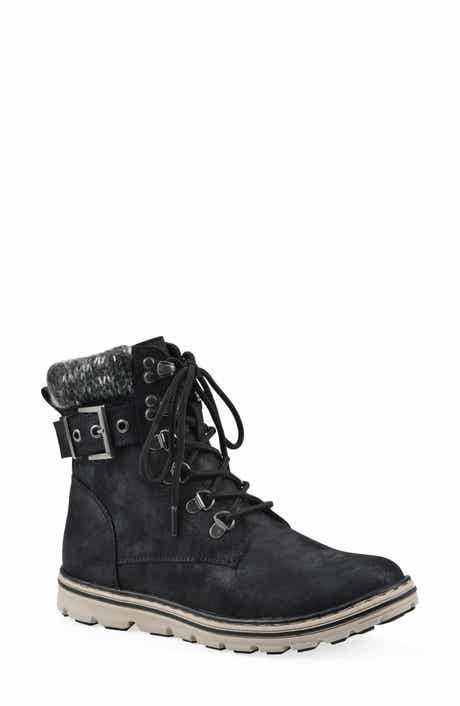 CLIFFS BY WHITE MOUNTAIN Kimmie Knit Cuff Side Zip Boot