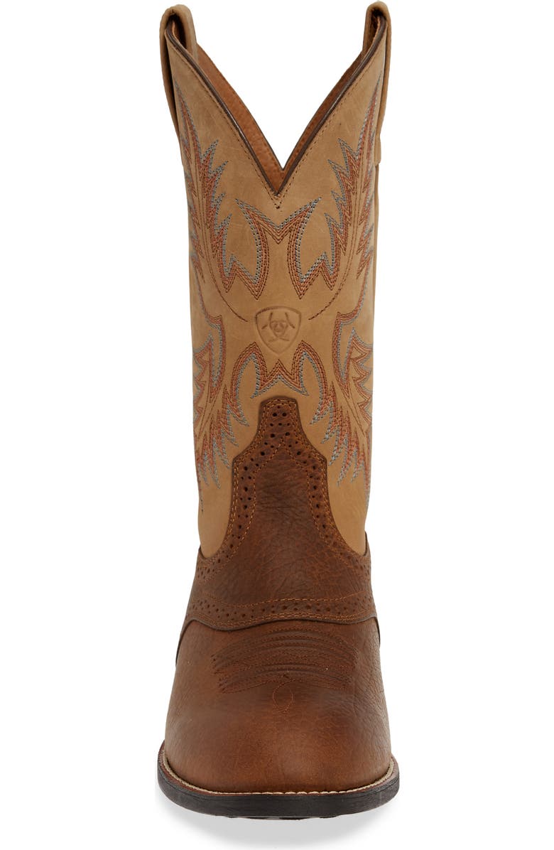 Ariat Heritage Stockman Cowboy Boot, Alternate, color, Brown