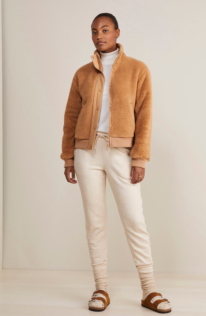 vineyard vines Plush Teddy Bomber Jacket, Alternate, color, 