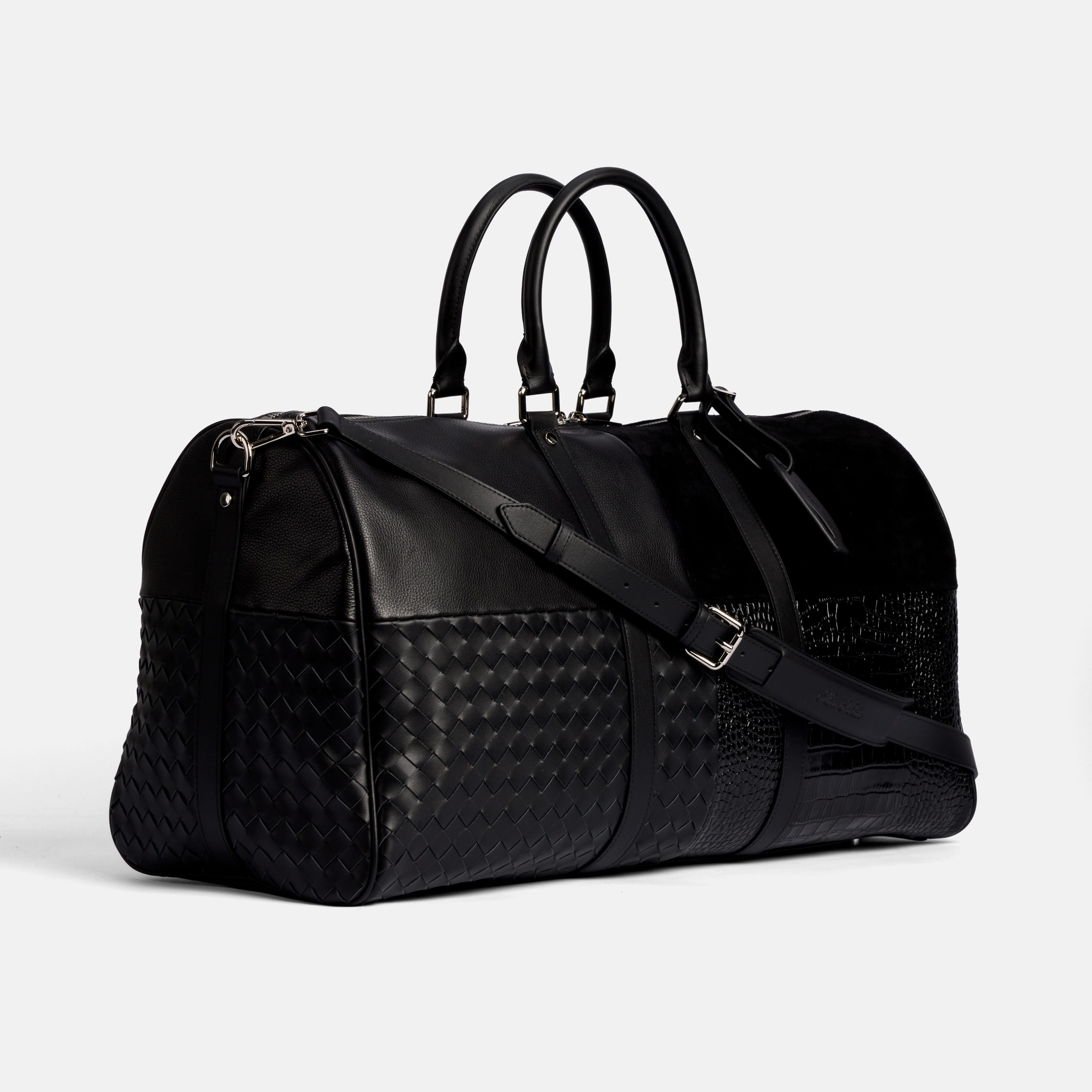 Large Weekender Duffle Bag, Alternate, color, Black Multi