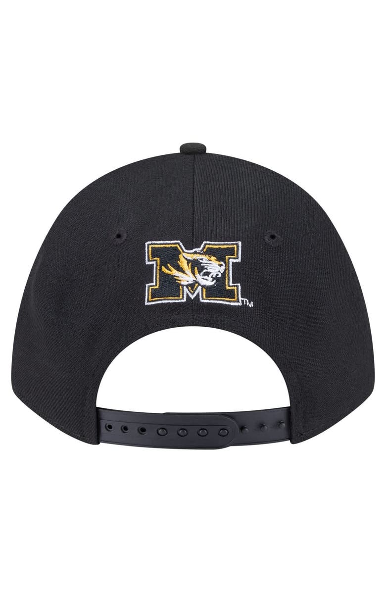 New Era Men's New Era Black Missouri Tigers Team Collective 9FORTY M-Crown Adjustable Hat, Alternate, color, Black