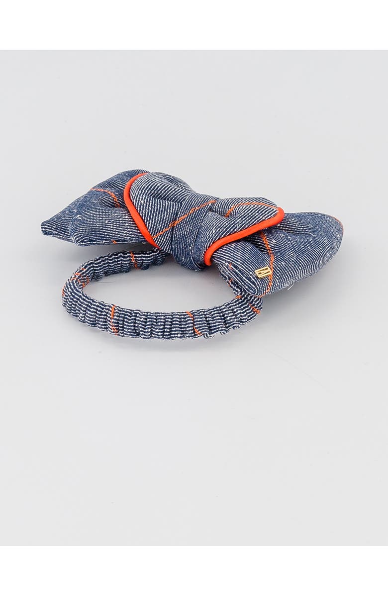 Alexandre de Paris Fitness Denim Hair Tie, Alternate, color, Denim Blue