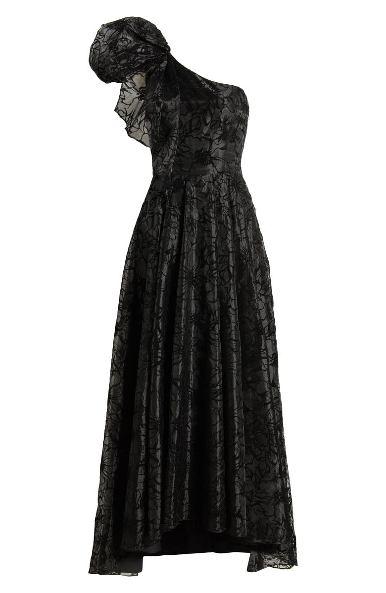 Black Halo Mirabella One Shoulder Ballgown, Alternate, color, 