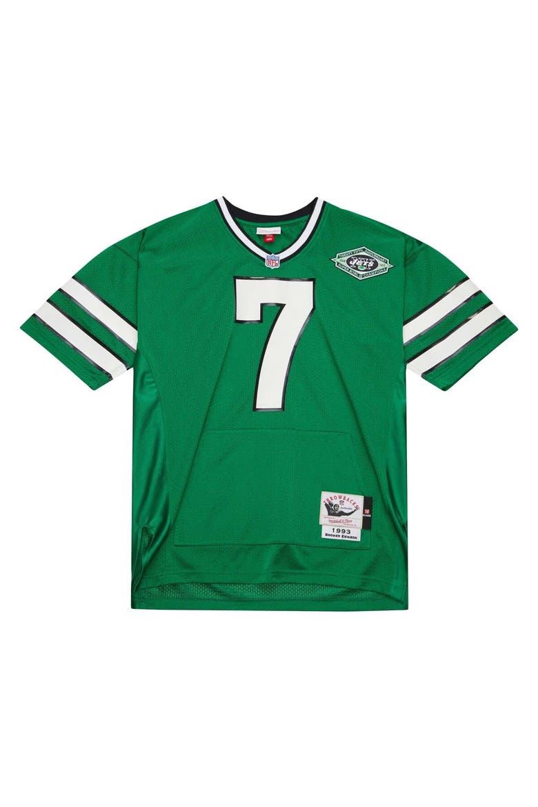 Men's Mitchell & Ness Boomer Esiason Kelly Green New York Jets 1993 Authentic Retired Player Pocket Jersey, Alternate, color, Green