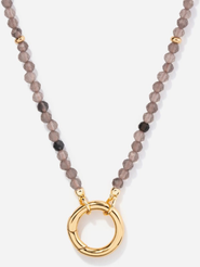 Little Sky Stone Smoky Quartz Energy Gemstone Necklace