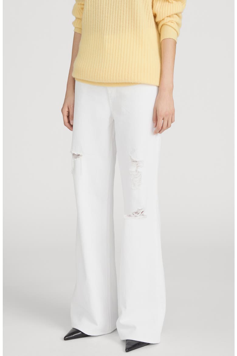 The Pixie Loose Ripped Wide Leg Jeans, Alternate, color, WHITE DESTRUCT
