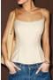 Genevieve Cotton Peplum Camisole